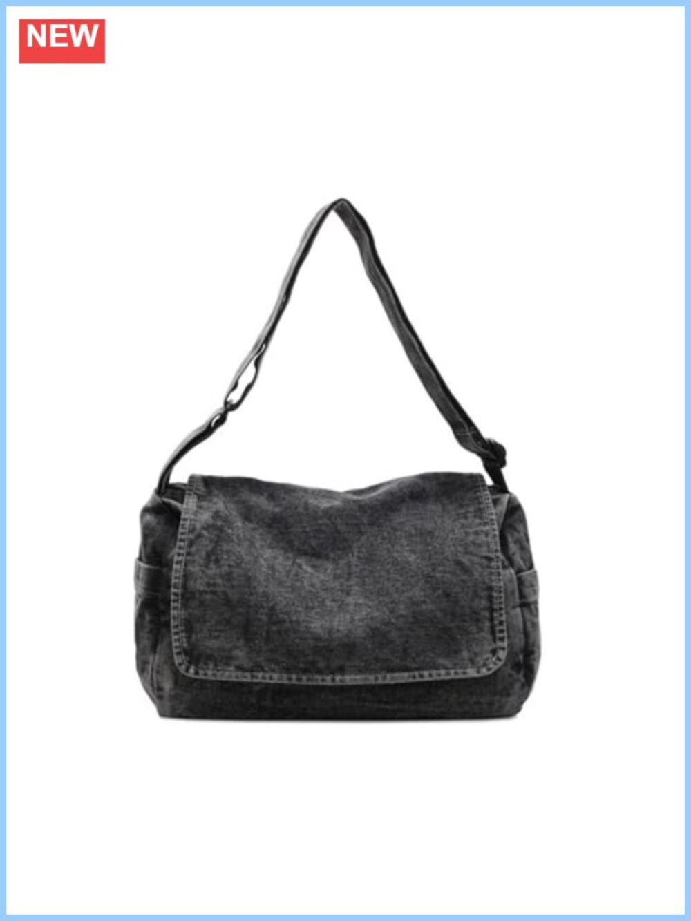 Women's Denim Tote Bag Large Capacity Y2k Preppy Canvas Shoulder Bag Crossbody